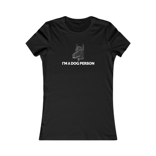 "I'm A Dog Person" Women's Fitted T-shirt