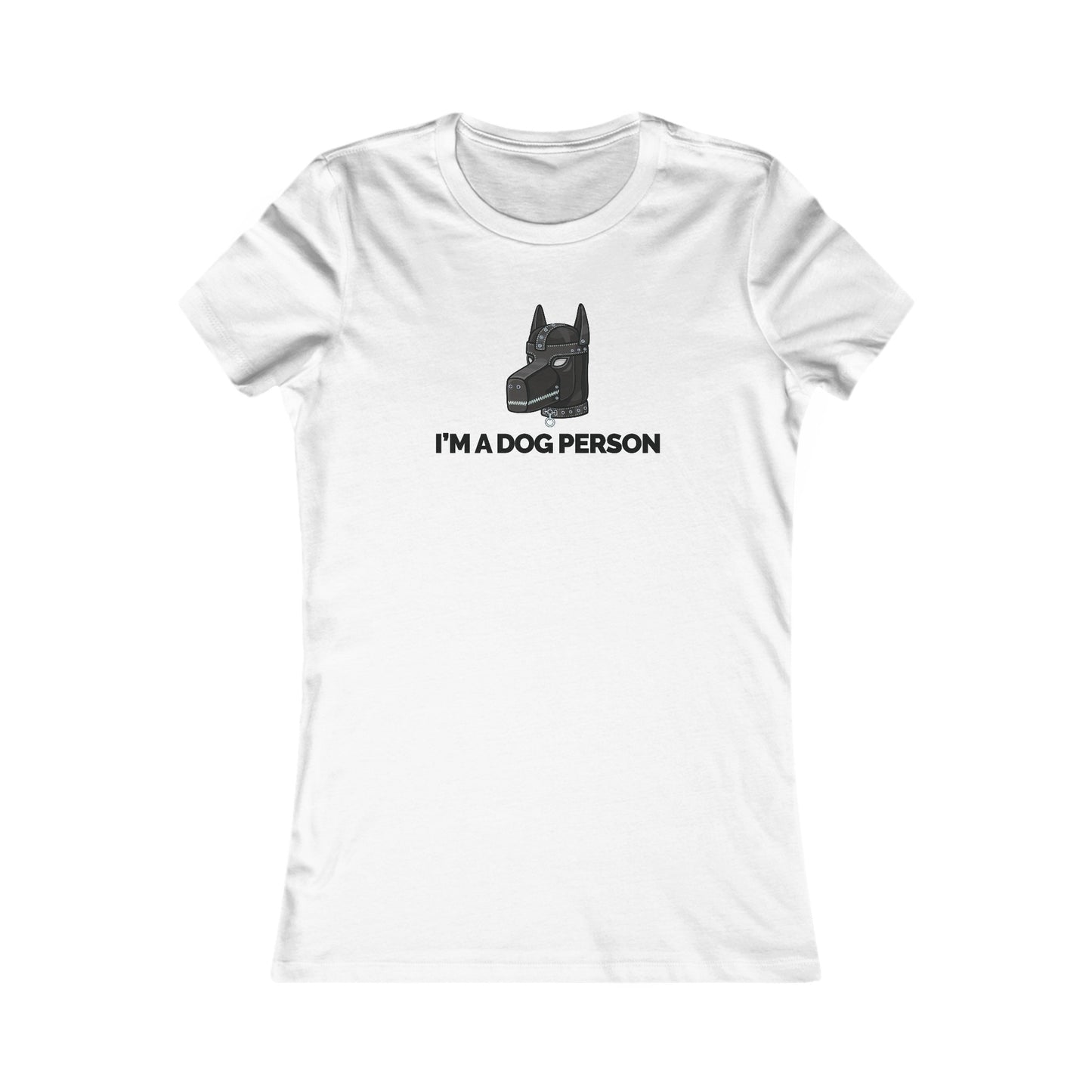 "I'm A Dog Person" Women's Fitted T-shirt