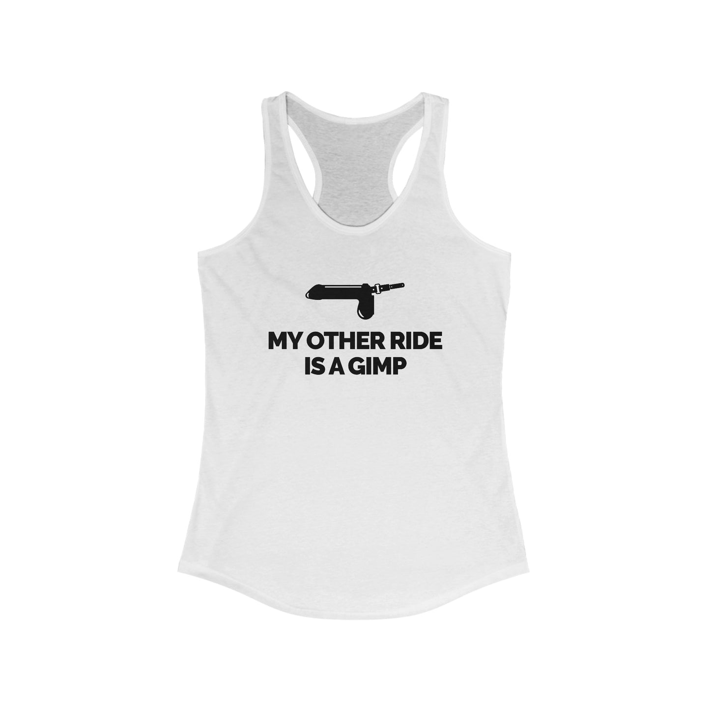 "My Other Ride is a Gimp" Women's Racerback Tank