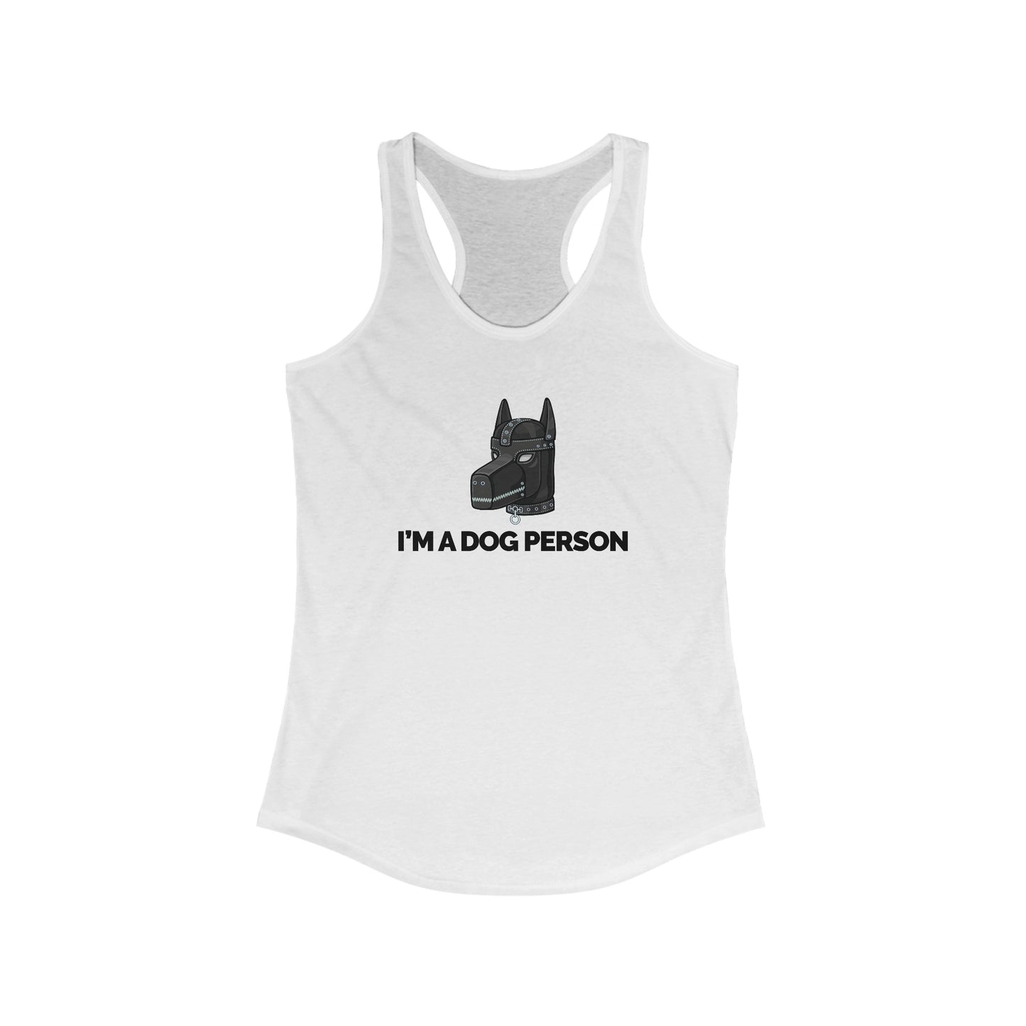 "I'm A Dog Person" Women's Racerback Tank