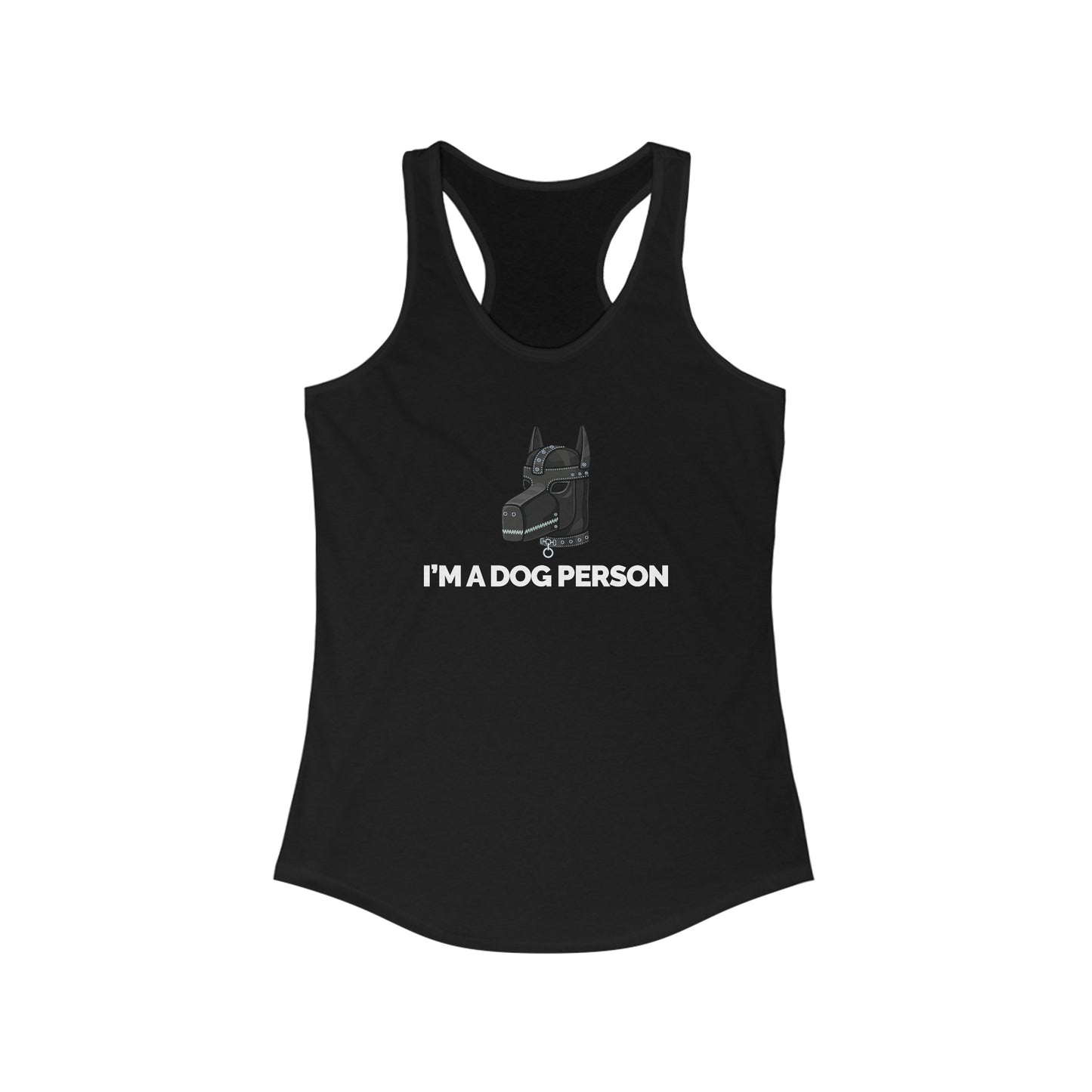 "I'm A Dog Person" Women's Racerback Tank