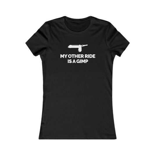 "My Other Ride Is A Gimp" Women's Fitted T-shirt