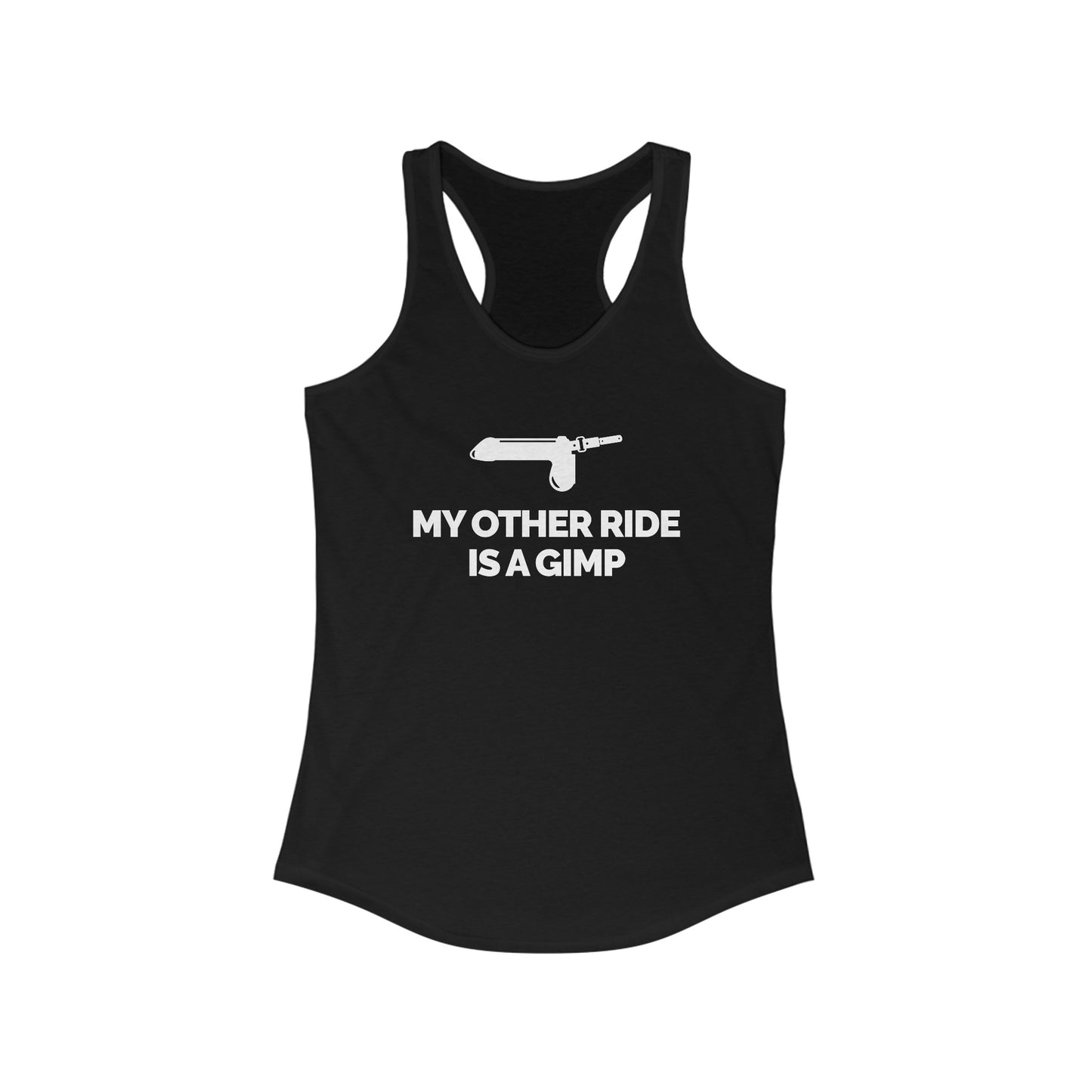 "My Other Ride is a Gimp" Women's Racerback Tank